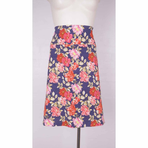 Nederdel fra DuMilde str. XXL, bl/rosa (1)