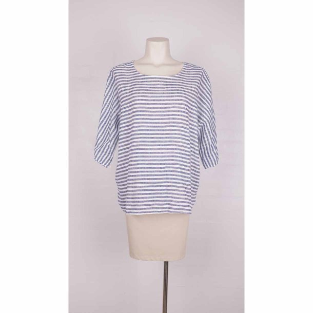 Mia one size bl/hvid stribet (10)