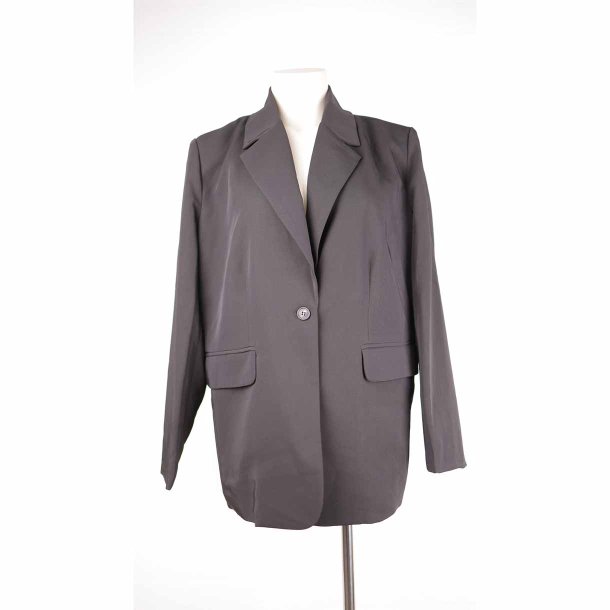 La Rouge sort kassisk blazer jakke NY str. L (12)