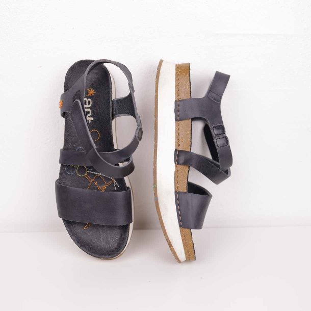 ART sandal MYKONOS sort lder NSN str. 42 (13)