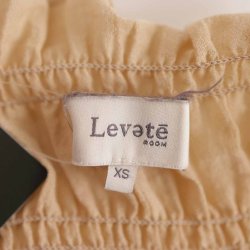 Levet&ecirc; beige bluse m smock viscosemix NSN XS (13)