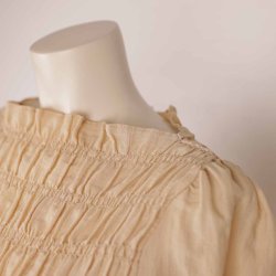 Levet&ecirc; beige bluse m smock viscosemix NSN XS (13)