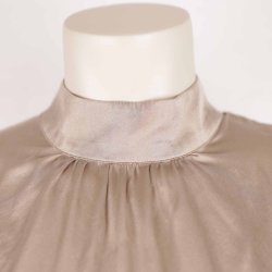 Levet&ecirc; beige bluse 92%silke NSN G51 str. S (13)