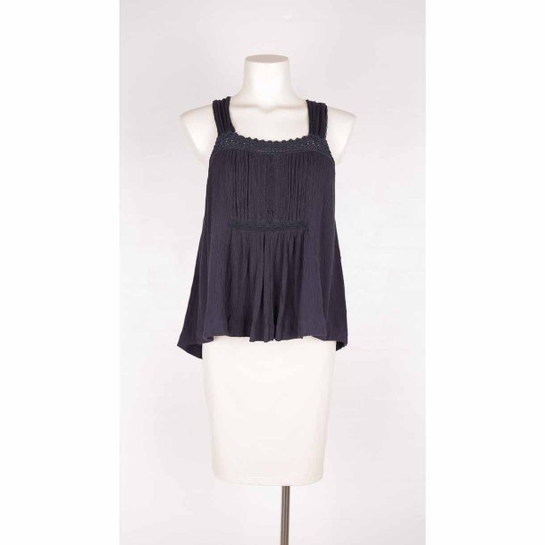 Lollys Laundry sort sommer top crepe viscose XS (13)