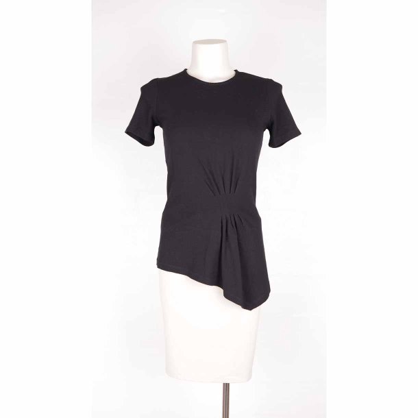 Malene birger sort T-shirt Asymetric viscose XS (13)