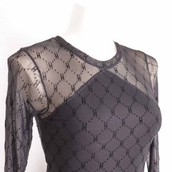 Hype the Detail sort mesh stretch kjole NSN str S  (13)