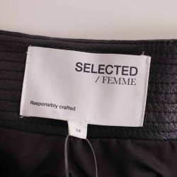 Selected Femme kort skind ndl. A-snit NSN str.34 (13)