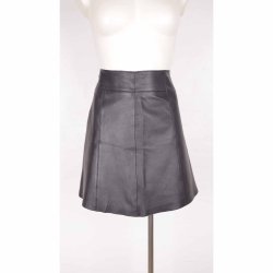 Selected Femme kort skind ndl. A-snit NSN str.34 (13)