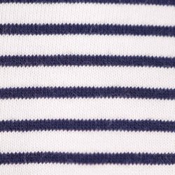 Busnel kort bluse marine/creme 100%cotton 34 (13)