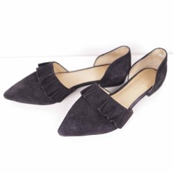 Copenhagen Shoes sort ruskind flad sko str. 37 (13)