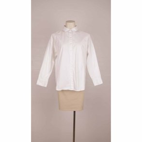 Gestuz klassisk hvid skj kraftig mat cotton 34  (13)