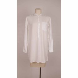 Klitmller hvid bonde skj long 100% lyocell NSN S (13)