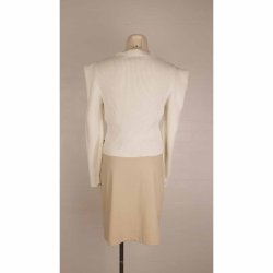 BOSS kort strik creme 90%bomuld/10%silke XS (13)