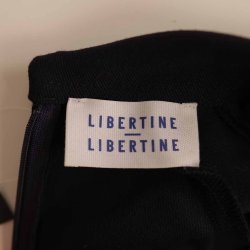 Libertine Libertine midi kjole navy m hj hals S (13)