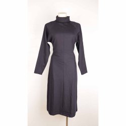 Libertine Libertine midi kjole navy m hj hals S (13)