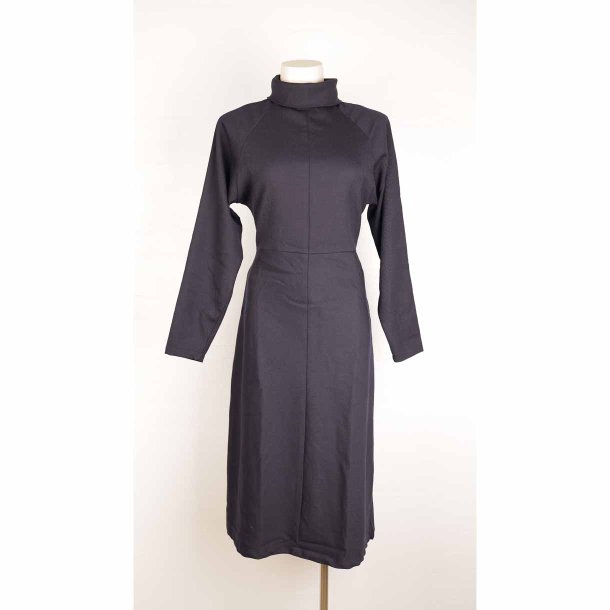 Libertine Libertine midi kjole navy m hj hals S (13)