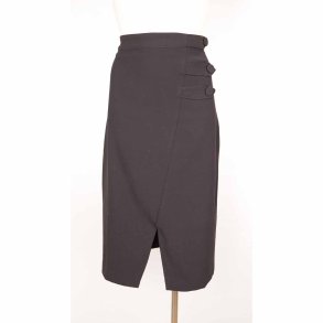 Gestuz sort nederdel m slis foran + for str. 36 (13)