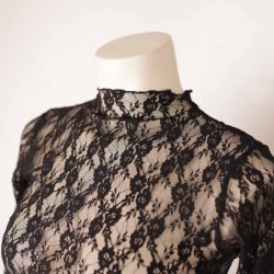 Blonde body bluse sort elastisk XS/small  (13)