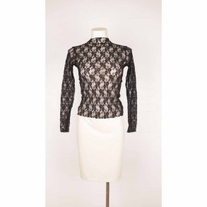 Blonde body bluse sort elastisk XS/small  (13)