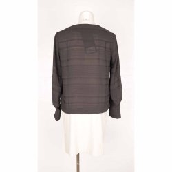 INwear sort fin bluse m vandfald v hals poly 34 (13)