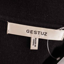 Gestuz sort body bomuld/uld fin strik str. S (13)