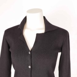 Gestuz sort body bomuld/uld fin strik str. S (13)