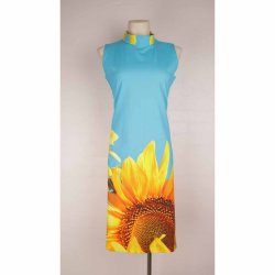 Margot kjole A-snit solsikke cottonmix G 2x49 XL (16)