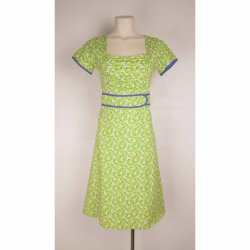 MARGOT kjole ko bomuld lime G 2x 46cm M (16)