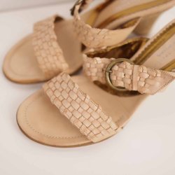 Merete Fonnesberg sommer sandal beige fin stand 40 (16)