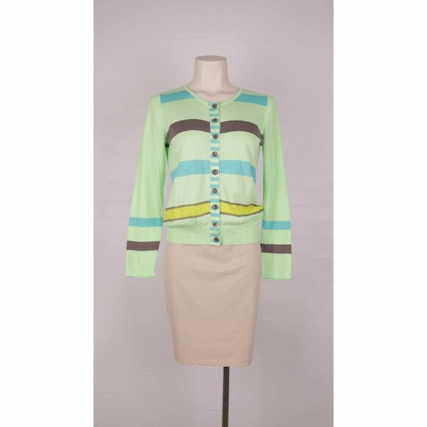 Numph let strik cardigan cotton/tencel lime M (16)