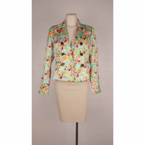 MAPP kort blazer grn m flowers polymix NY! (16)