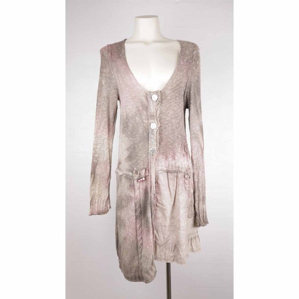 Piro strik cardigan beige/rose str.L (18)