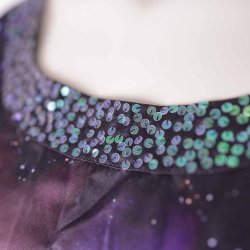 Creton kjole m pallietter NY! polymix G68 str L (19)