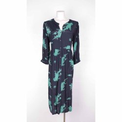 Kaffe midi kjole viscose GMB sort/grn G58 str44 (19)