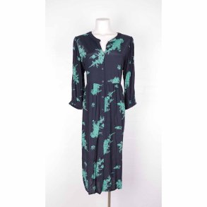 Kaffe midi kjole viscose GMB sort/grn G58 str44 (19)