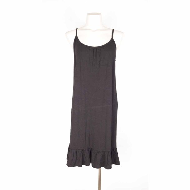 Continue strop kjole sort viscose A-snit G50 XL (19)