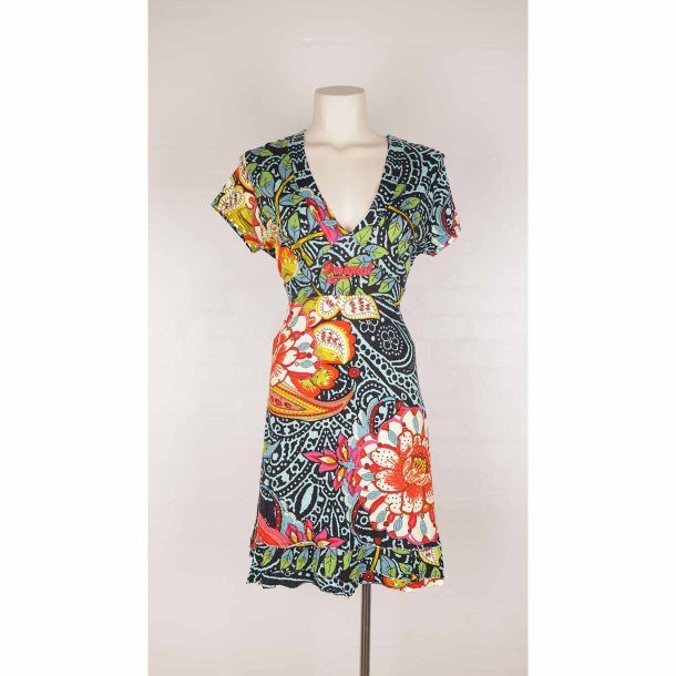 Desigual sommer dress m print viscose/cotton XL (19)