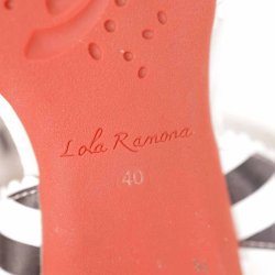 Lola Ramona flad sommer sandal black/wh vegan 40 (19)