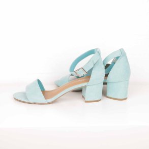 Duffy sandal sko m 5 cm blok hl aqua ruskind 40 (19)