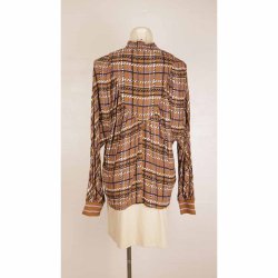 sofie schnoor viscose skjorte brun/lilla tern XL (19)