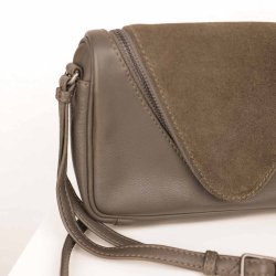 Markberg skind taske deep mud/green 24x15x5cm  (19)