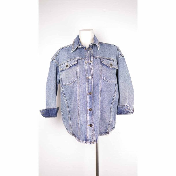 Co&acute;couture denim jakke oversize str M (19)