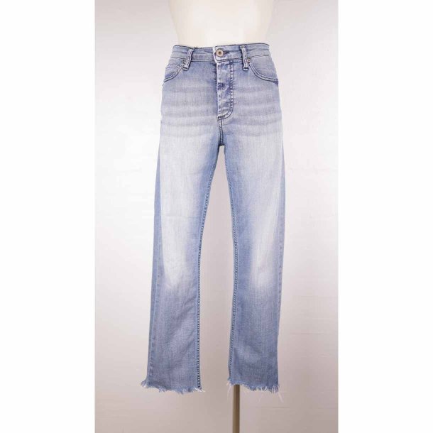 Please jeans r denim som nye str. Small  (19)