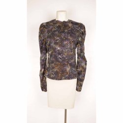 SKFK bluse sort med print 2XL (2)