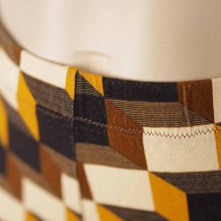 Mania Flare bukser str L/xl Brun boks print (2)