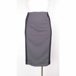 Pencil skirt sort/hvid XL (2)