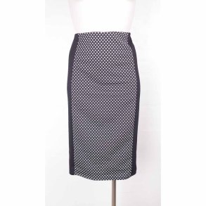 Pencil skirt sort/hvid XL (2)