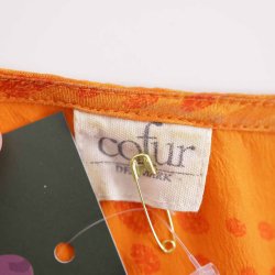  COFUR Orange lang silkekjole  (2)