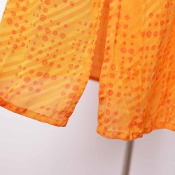  COFUR Orange lang silkekjole  (2)