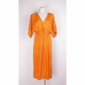  COFUR Orange lang silkekjole  (2)